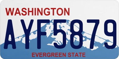WA license plate AYF5879