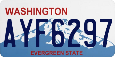 WA license plate AYF6297