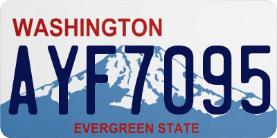 WA license plate AYF7095