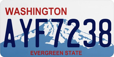 WA license plate AYF7238