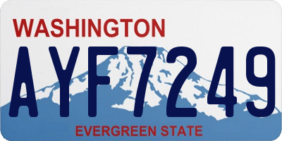 WA license plate AYF7249