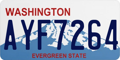 WA license plate AYF7264