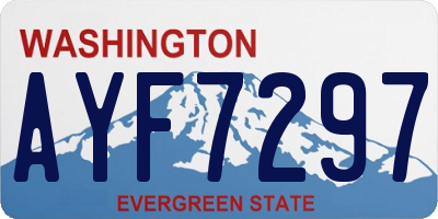 WA license plate AYF7297