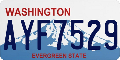 WA license plate AYF7529
