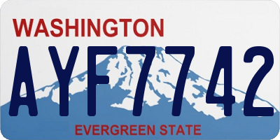 WA license plate AYF7742