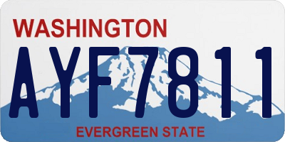 WA license plate AYF7811