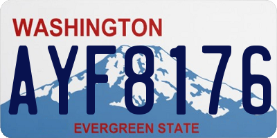 WA license plate AYF8176
