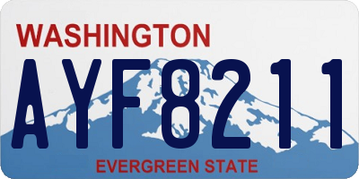 WA license plate AYF8211