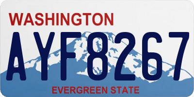 WA license plate AYF8267