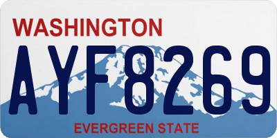 WA license plate AYF8269