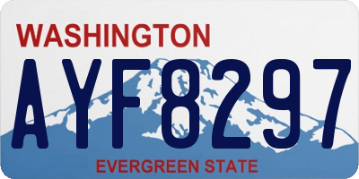 WA license plate AYF8297