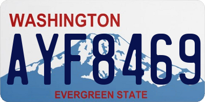 WA license plate AYF8469