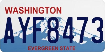 WA license plate AYF8473