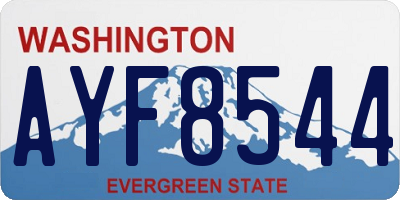 WA license plate AYF8544