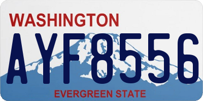 WA license plate AYF8556