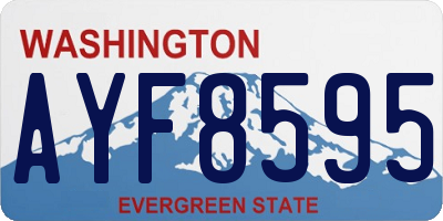WA license plate AYF8595
