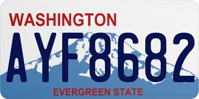 WA license plate AYF8682