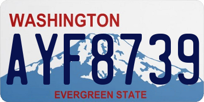 WA license plate AYF8739