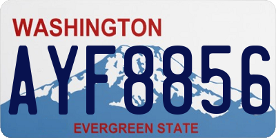 WA license plate AYF8856