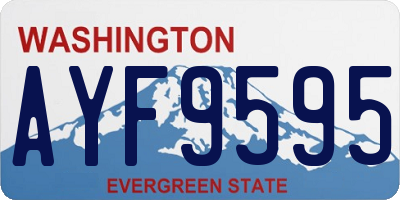 WA license plate AYF9595
