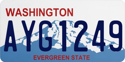 WA license plate AYG1249