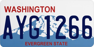 WA license plate AYG1266