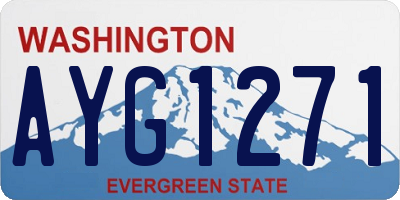 WA license plate AYG1271