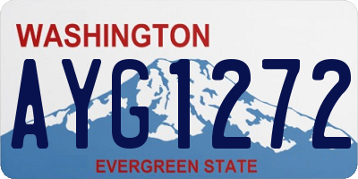 WA license plate AYG1272