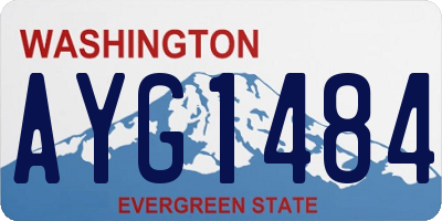 WA license plate AYG1484