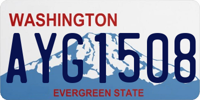 WA license plate AYG1508