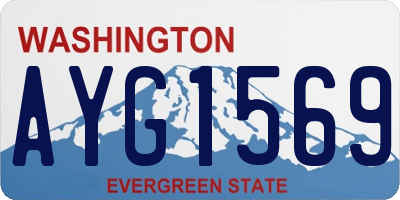 WA license plate AYG1569