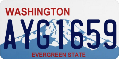 WA license plate AYG1659