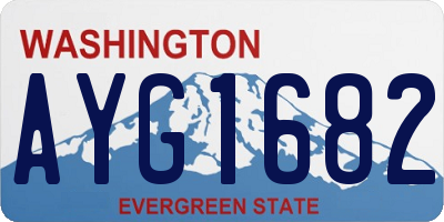 WA license plate AYG1682