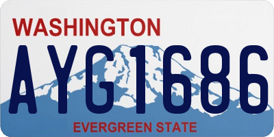 WA license plate AYG1686