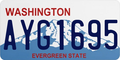 WA license plate AYG1695