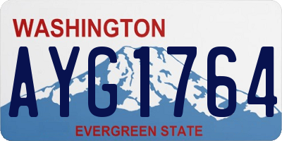 WA license plate AYG1764