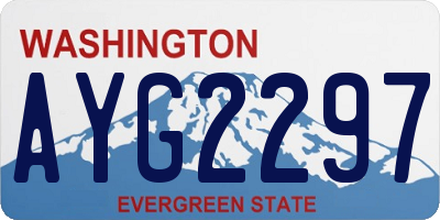WA license plate AYG2297