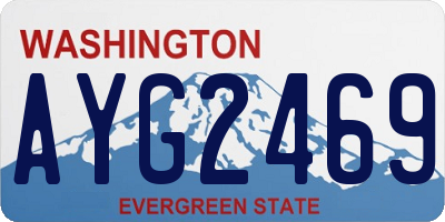 WA license plate AYG2469