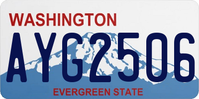 WA license plate AYG2506
