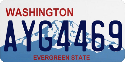 WA license plate AYG4469