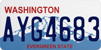 WA license plate AYG4683