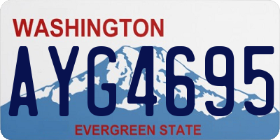 WA license plate AYG4695