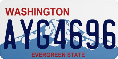 WA license plate AYG4696