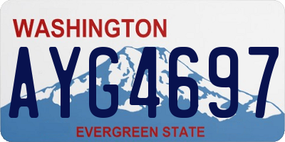 WA license plate AYG4697
