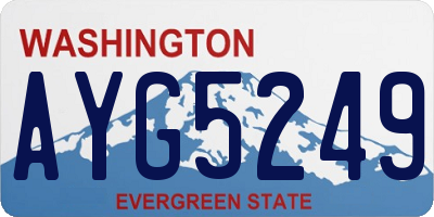 WA license plate AYG5249
