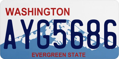 WA license plate AYG5686