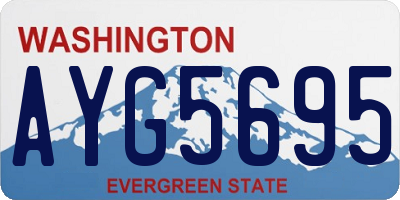 WA license plate AYG5695