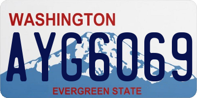 WA license plate AYG6069