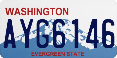 WA license plate AYG6146