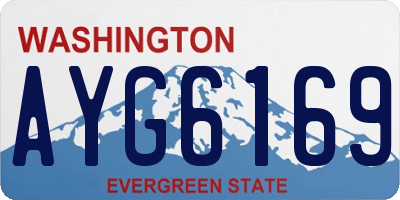 WA license plate AYG6169